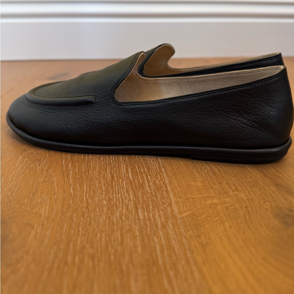 THE ROW Canal Leather Slip-On Loafers - Picture 5 of 11